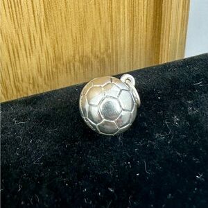 JAMES AVERY Sterling Silver 3-D Etched Soccer Ball Charm Pendant